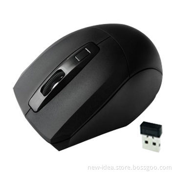 2.4GHz Wireless Optical Mouse with 3 Keys and USB Receiver, Measures 104.6 x 70 x 38.6mm